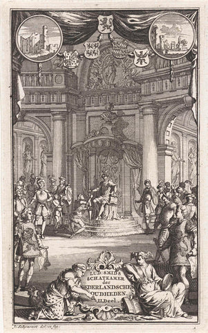 Dethroning leader holds audience, Jacobus Schijnvoet, 1711 Canvas Print