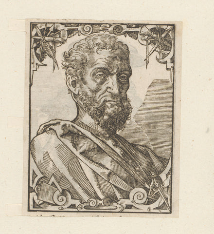 Portrait of Michelangelo, anonymous, 1549 - 1584 Canvas Print