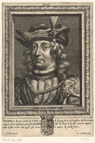 Portrait of Count Philip I, Pieter de Bailliu (I), 1661 Canvas Print