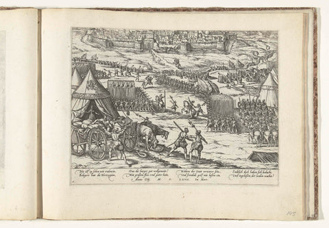 Capture of Valenciennes, 1567, Frans Hogenberg, 1567 - 1570 Canvas Print