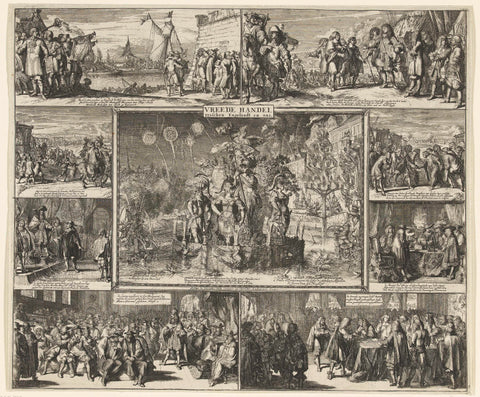 The Peace of Westminster, 1674, Romeyn de Hooghe, 1674 Canvas Print
