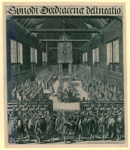 Opening of the Synod of Dordrecht, 1618, François Schillemans, 1639 Canvas Print