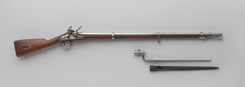 Bayonet belonging to a flint rifle, State army M.1815, No. 1, Imperial Rifle Factory Maubeuge, 1815 Canvas Print