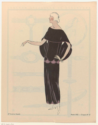 Gazette du Bon Ton, 1922, No. 8, Pl. II:, anonymous, 1922 Canvas Print