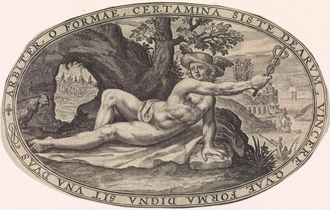 Mercury, Crispijn van de Passe (I), 1592 Canvas Print