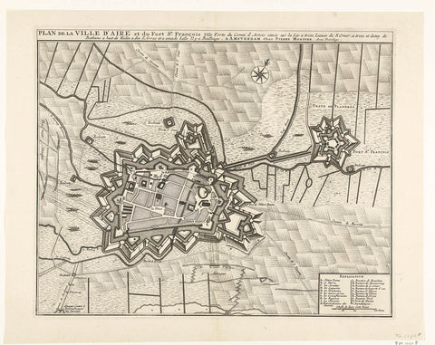 Siege of Aire, 1710, Jacobus Door, 1710 Canvas Print