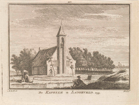 View of a chapel, Hendrik Spilman, 1757 Canvas Print