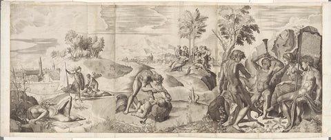 Apollo in Marsyas, Giulio Sanuto, 1562 Canvas Print