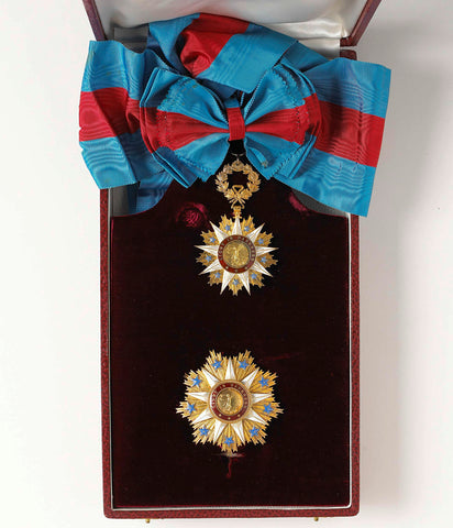 Liberiaanse ridderorde (Order of the Star of Africa), ontvangen door Willem Drees, anonymous, c. 1956 Canvas Print