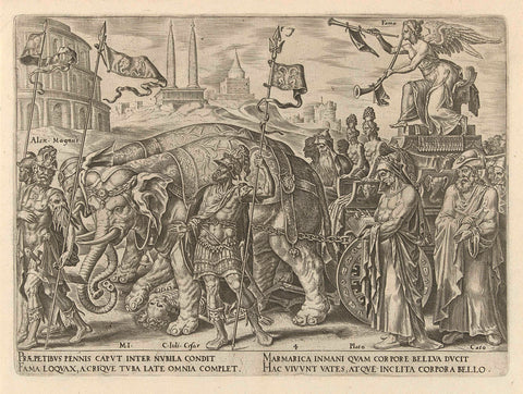 Triumph of Fame, Philips Galle, c. 1565 Canvas Print