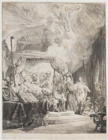 The Death of the Virgin, Rembrandt van Rijn, 1639 Canvas Print