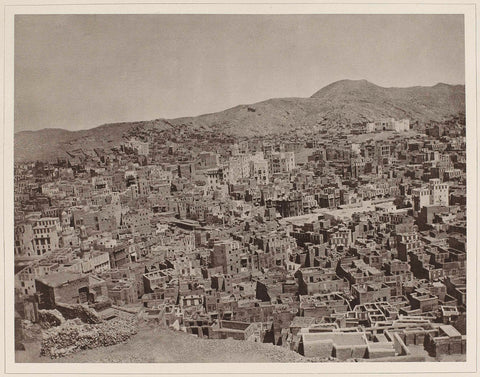 View of Mecca (pl.4), Abd Al-Ghaffar, 1887 - 1889 Canvas Print