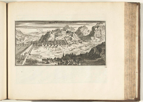 View of the fortress of Montmélian, 1726, anonymous, 1726 Canvas Print