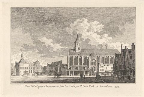 View of the Hof te Amersfoort, 1759, Paulus van Liender, 1759 Canvas Print