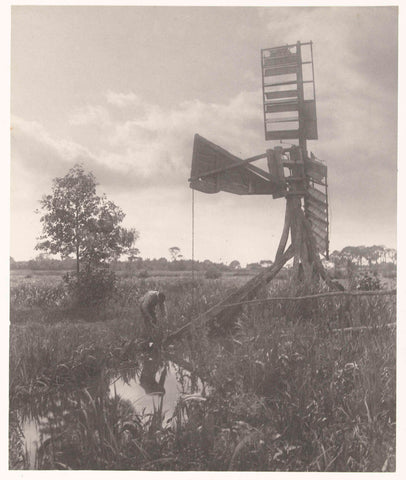 Vervallen poldermolen bij de Norfolk Broads, Peter Henry Emerson (attributed to), 1885 - 1886 Canvas Print