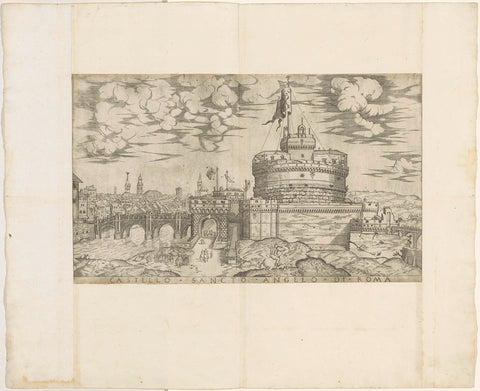 Engelenburcht (Castel Sant' Angelo), anonymous, 1550 - 1570 Canvas Print