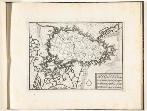 Map of Lille, ca. 1693-1696, anonymous, 1693 - 1696 Canvas Print