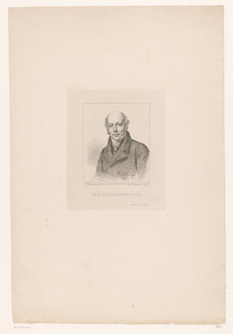 Portrait of Joseph Souberbielle, Charles Louis Bazin, 1855 Canvas Print