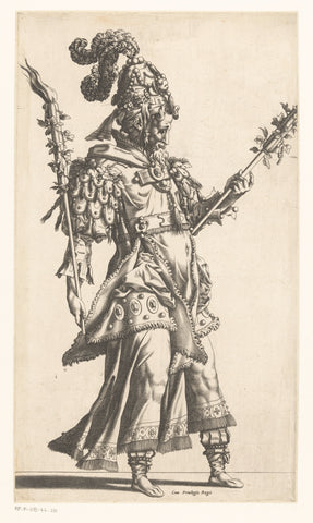 Toortsdrager, René Boyvin, 1535 - 1598 Canvas Print