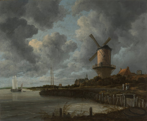 The Windmill at Wijk bij Duurstede, Jacob Isaacksz van Ruisdael, c. 1668 - c. 1670 Canvas Print