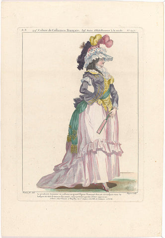 Gallerie des Modes et Costumes Français, 1784, && 277 : La prudente Amazon (...), Nicolas Dupin, c. 1784 Canvas Print