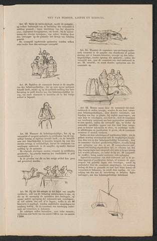 Satire on the incentive to participate in the (so-called) voluntary 3% money loan of 1844 (sheet 11), Herman Frederik Carel ten Kate, 1844 Canvas Print