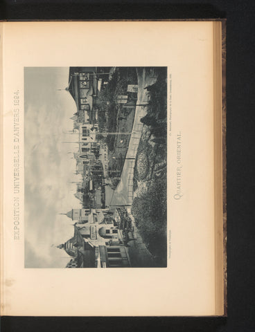 View of the Oriental part of the Antwerp World's Fair in 1894, Charles Bernhoeft, 1894 Canvas Print