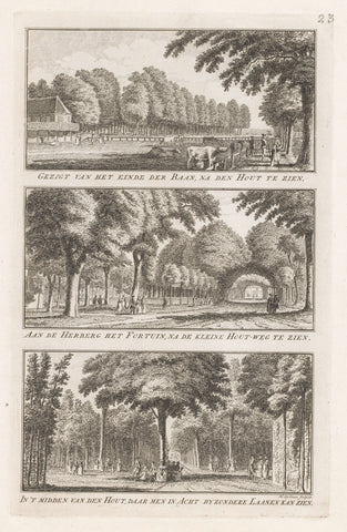 Faces in the Haarlemmerhout, Hendrik Spilman, 1763 Canvas Print