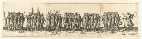 Parade of the dead, Pieter van der Borcht (I), 1619 Canvas Print