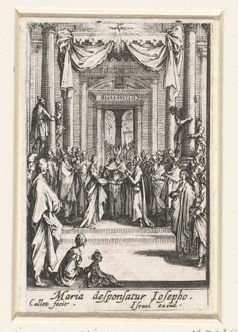 Marriage of Maria, Jacques Callot, 1633 - 1634 Canvas Print