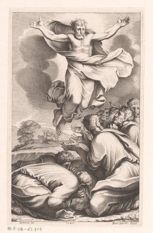 Ascension of Christ, Pierre Daret, 1646 Canvas Print