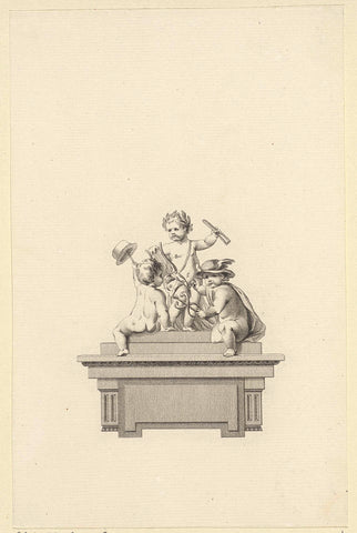 Title page for: Jan de Kruyff, 'Gedichten', 1776, Reinier Vinkeles (I), 1776 Canvas Print