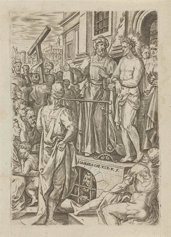 Ecce Homo, Johannes Wierix, 1583 Canvas Print