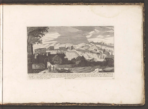 Vyšehrad in Prague, anonymous, 1680 Canvas Print