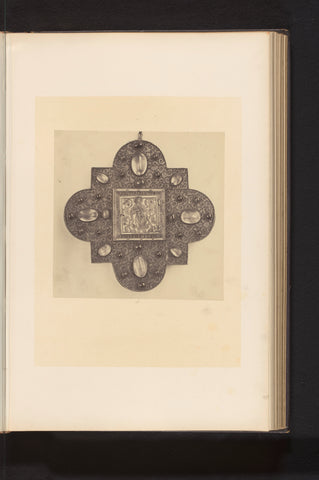 Banderol of copper from the collection of the Soeurs de Notre-Dame de Namur, exhibited at an exhibition on religious objects from the Middle Ages and Renaissance in 1864 in Mechelen, Joseph Maes, 1864 Canvas Print