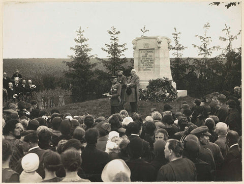 Unveiling of the monument to the Belgians killed at Quatre-Bras (1815), 1926, anonymous, 1926 Canvas Print