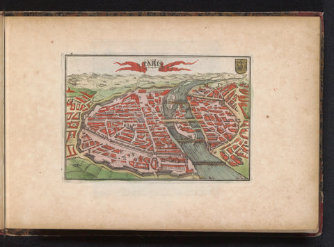 Map of Paris, anonymous, 1735 Canvas Print