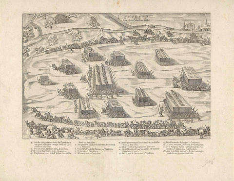 Coevorden by Maurits dismayed, 1594, Bartholomeus Willemsz. Dolendo, 1610 Canvas Print