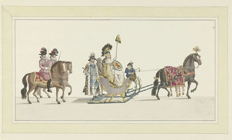 Fourth sled, Abraham Delfos, 1776 Canvas Print