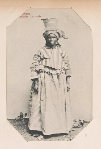 Surinamese woman, Eugen Klein, 1900 - 1910 Canvas Print