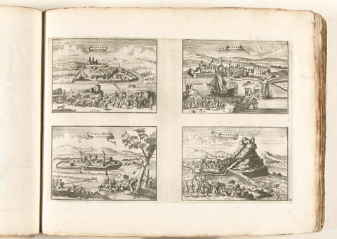 Views of Waradiin, Vác, Temesvár and Novigrad, c. 1702, anonymous, 1702 - 1703 Canvas Print