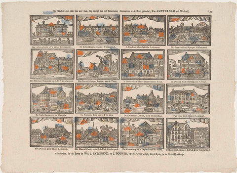 Ey kinders sees what it says here, Gy moogt the vry notices, Buildings in the city made, Van Amsterdam full of works, The heirs the widow J. Ratelband and J. Bouwer, c. 1782 - c. 1793 Canvas Print