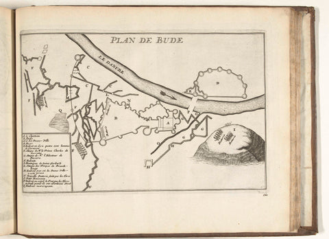 Plattegrond van Buda, 1726, anonymous, 1726 Canvas Print