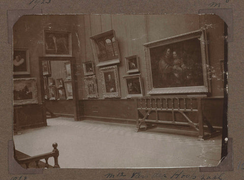 Room 269 with a set-up of seventeenth century paintings in 1923, 1923 Canvas Print