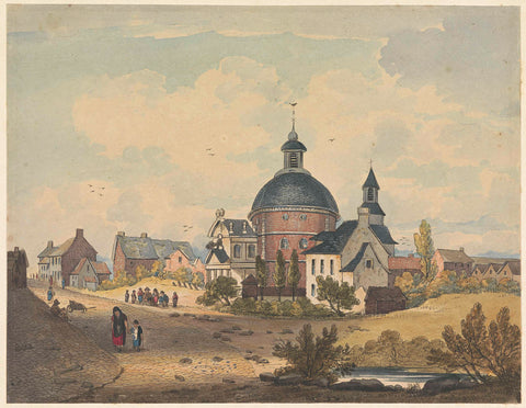 Saint Joseph's Church in Waterloo, anonymous, 1815 - 1825 Canvas Print