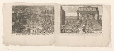 Parliament under Louis XIII / Ceremonial entry of the king into Paris, 1661 (?), J. Smit, 1650 - 1750 Canvas Print