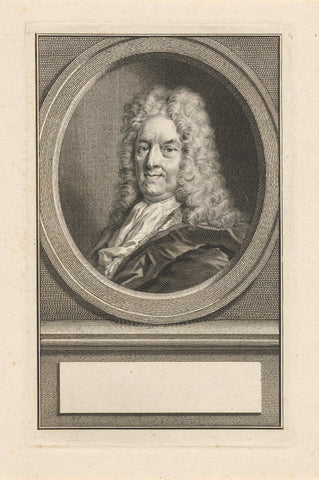 Portrait of Jacob Hop, Jacob Houbraken, 1747 - 1759 Canvas Print