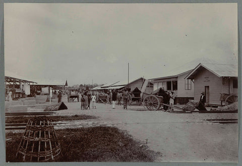 Bireuen station, anonymous, 1903 - 1913 Canvas Print