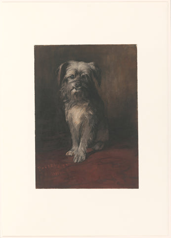 Portrait of the Dog Phoebus, Willem Witsen, 1884 Canvas Print