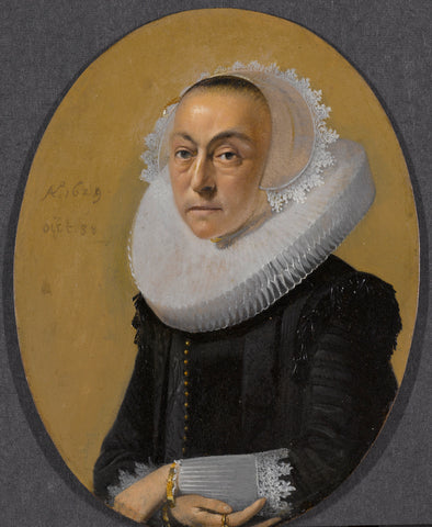 Portrait of a Woman, Willem Cornelisz. Duyster (attributed to), 1629 Canvas Print